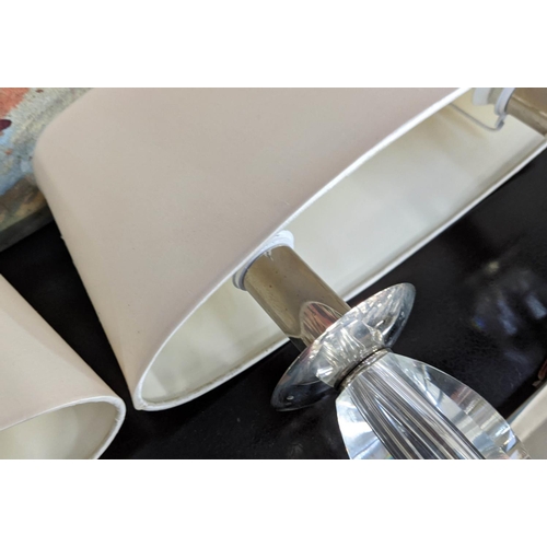 448 - RICHARD TAYLOR COCO WALL LIGHTS, a set of four, 34cm H. (4)