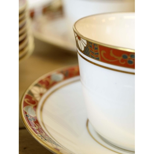 137 - DINNER SERVICE, Royal Crown Derby, cloisonné, eight place setting including dining plates, side plat... 