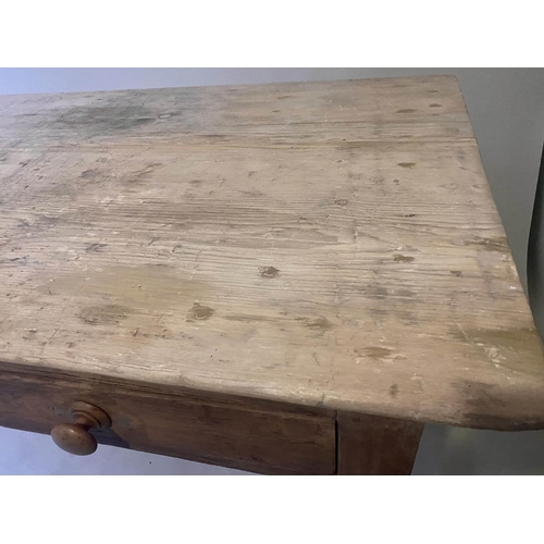 215 - FARMHOUSE TABLE, 200cm x 75cm x 75cm H, 19th century English Country House style, planked pine with ... 