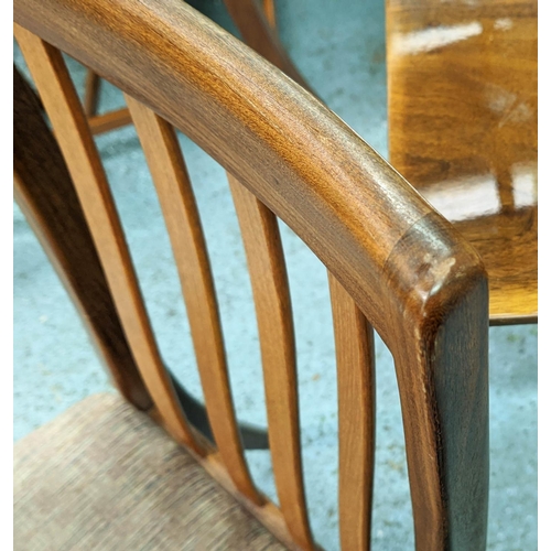 455 - GPLAN DINING CHAIRS, a set of 4, 91cm by Leslie Dandy, and matched dining table, 94cm x 89cm x 75cm.