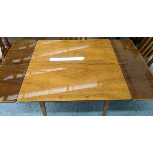 455 - GPLAN DINING CHAIRS, a set of 4, 91cm by Leslie Dandy, and matched dining table, 94cm x 89cm x 75cm.
