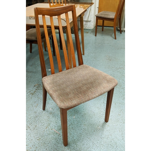 455 - GPLAN DINING CHAIRS, a set of 4, 91cm by Leslie Dandy, and matched dining table, 94cm x 89cm x 75cm.