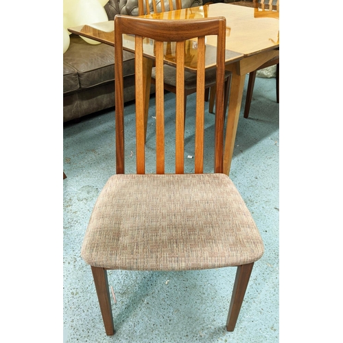 455 - GPLAN DINING CHAIRS, a set of 4, 91cm by Leslie Dandy, and matched dining table, 94cm x 89cm x 75cm.