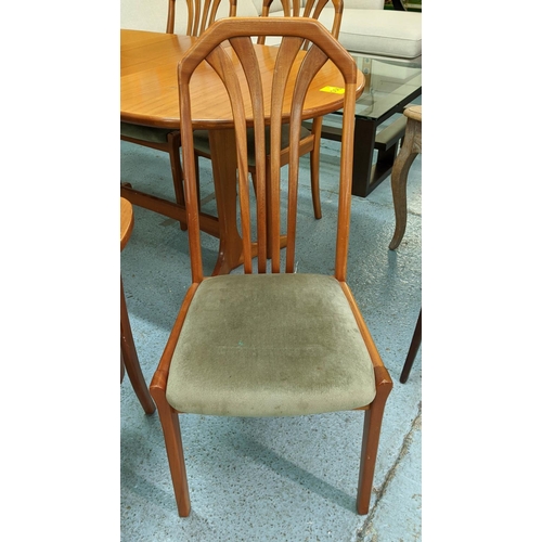 456 - JAMES SUTCLIFFE AND SONS DINING CHAIRS, a set of six, 101cm H. (6)