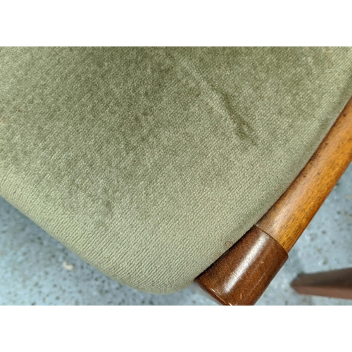456 - JAMES SUTCLIFFE AND SONS DINING CHAIRS, a set of six, 101cm H. (6)