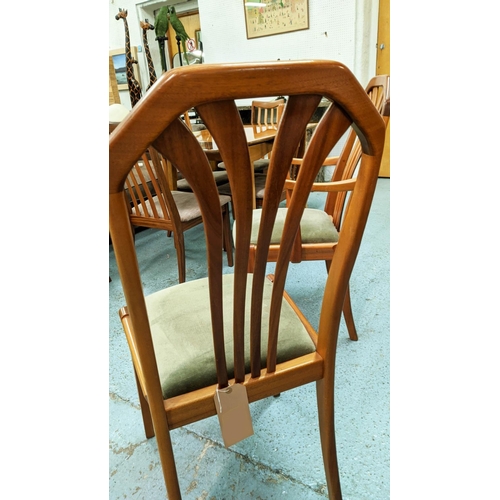 456 - JAMES SUTCLIFFE AND SONS DINING CHAIRS, a set of six, 101cm H. (6)