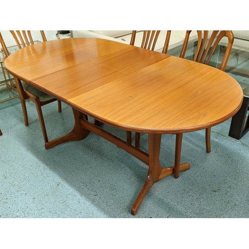 457 - JAMES SUTCLIFFE AND SONS DINING TABLE, 179cm x 95cm x 75cm, extendable design.