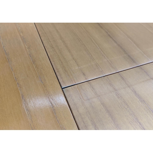 457 - JAMES SUTCLIFFE AND SONS DINING TABLE, 179cm x 95cm x 75cm, extendable design.