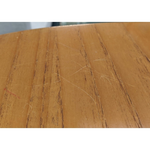 457 - JAMES SUTCLIFFE AND SONS DINING TABLE, 179cm x 95cm x 75cm, extendable design.