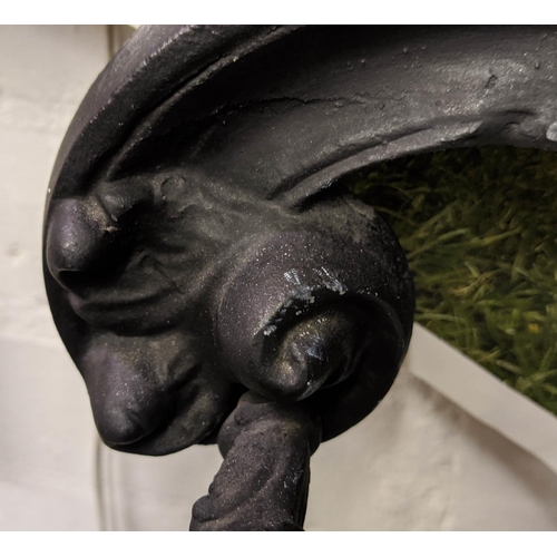 284 - HALL STAND, 192cm H x 68cm W x 32cm D, Victorian design cast iron.
