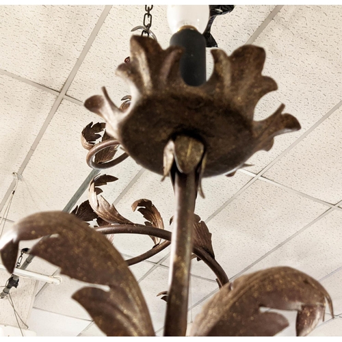286 - BEAUMONT & FLETCHER 'Borghese' chandelier in wrought iron, 115cm W x 110cm H.