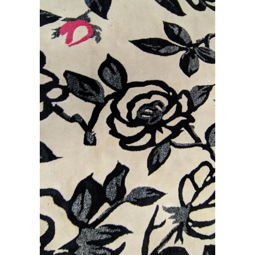 355 - RUG COMPANY CANVAS ROSE CARPET By Lulu Guiness, 304cm x 215cm.