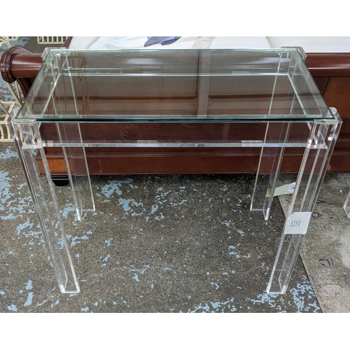 427 - STUDIO CAREW REDENHAM CONSOLE TABLE, 44cm D x 84cm W x 78cm H.