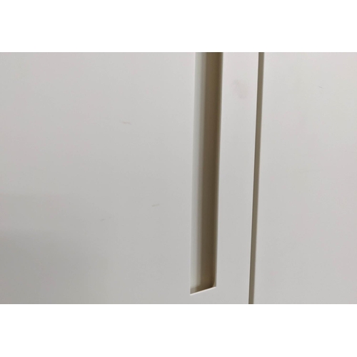 453 - TISETTANTA WARDROBE, 152cm x 70cm x 244cm, two compartments hanging rail in each.