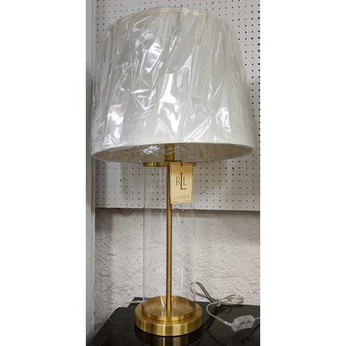 548 - RALPH LAUREN TABLE LAMPS, a pair, 73cm H with shades. (2)