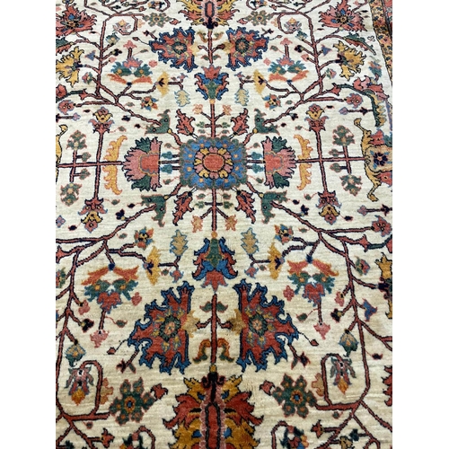 6 - FINE PERSIAN HERIZ CARPET, 285cm x 202cm