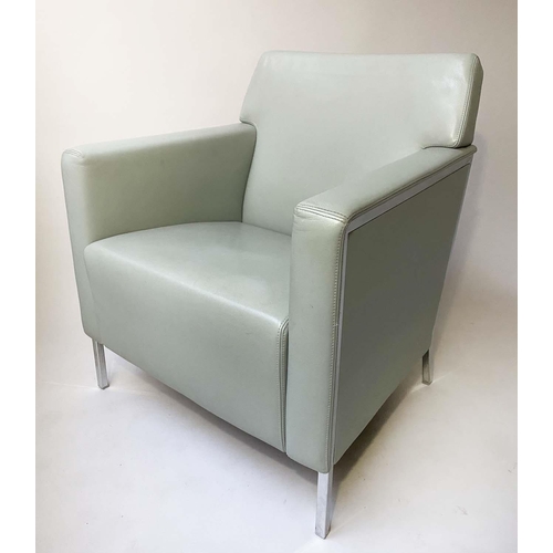 434 - MOROSO STEEL CHAIRS, a pair, 72cm W, by Enrico Franzolini. (2)