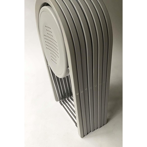 437 - BLA STATION BEPLUS CHAIRS, a set of eight, by Borge Lindau, 72cm H. (8)