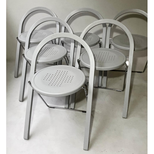 437 - BLA STATION BEPLUS CHAIRS, a set of eight, by Borge Lindau, 72cm H. (8)