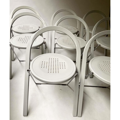 437 - BLA STATION BEPLUS CHAIRS, a set of eight, by Borge Lindau, 72cm H. (8)