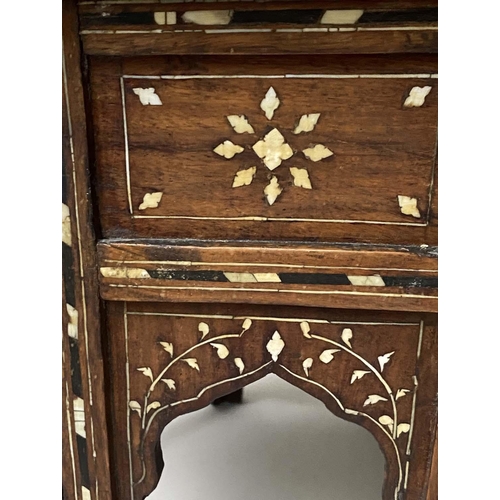 188 - HOSHIARPUR OCCASIONAL TABLE, 50cm W x 48cm H, late 19th/early 20th century North Indian, octagonal, ... 