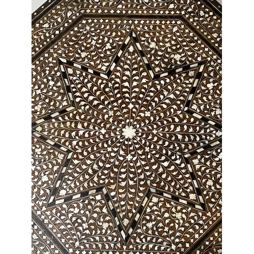 188 - HOSHIARPUR OCCASIONAL TABLE, 50cm W x 48cm H, late 19th/early 20th century North Indian, octagonal, ... 
