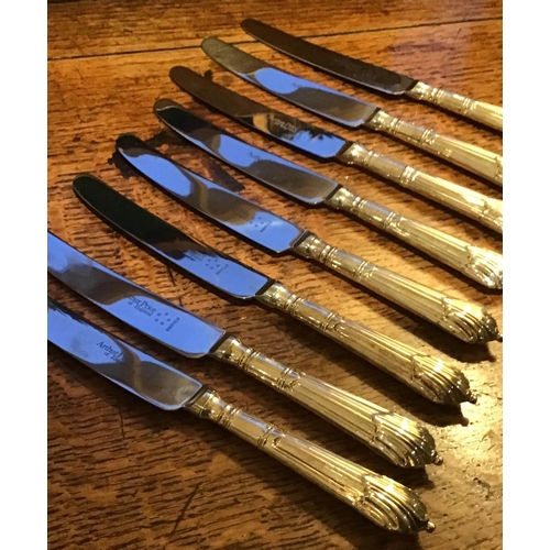 191 - CUTLERY BY MAPPIN & WEBB, a canteen, Princes silver plate, 12 place (an early canteen without knives... 