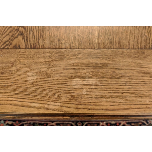 282 - REFECTORY TABLE, 76cm H x 298cm L x 87cm W, 19th century Dutch oak.