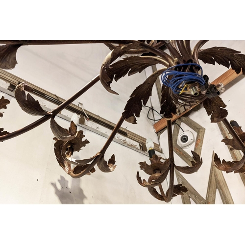 285 - BEAUMONT & FLETCHER 'Borghese' chandelier in wrought iron, 115cm W x 110cm H