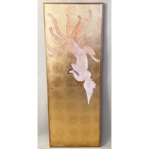 559 - JAPANESE STYLE WALL PANEL, 140cm x 52cm.