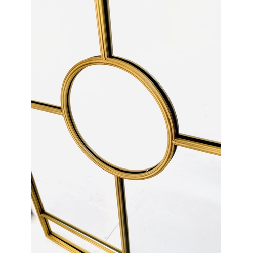 572 - WALL MIRRORS, a pair, gilt frames, 121cm x 81cm. (2)