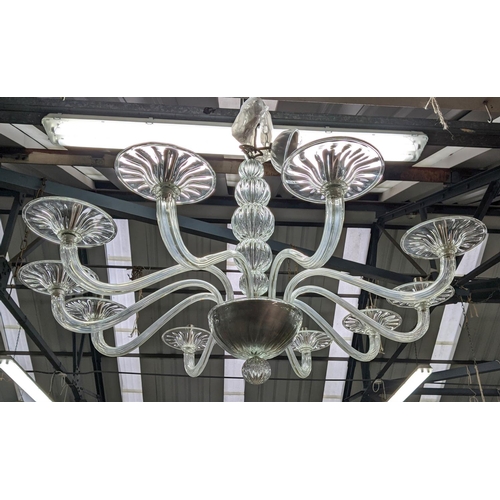 450 - VILLAVERDE JOYA CHANDELIER, 70cm drop minus ceiling rose approx, 10 branch.