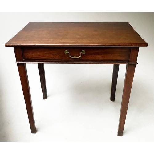183 - WRITING TABLE, George III mahogany, with full width frieze drawer, 49cm x 77cm x 72cm H.