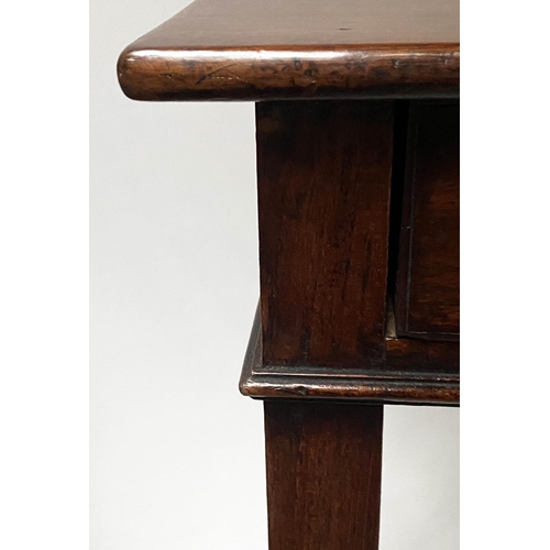 183 - WRITING TABLE, George III mahogany, with full width frieze drawer, 49cm x 77cm x 72cm H.