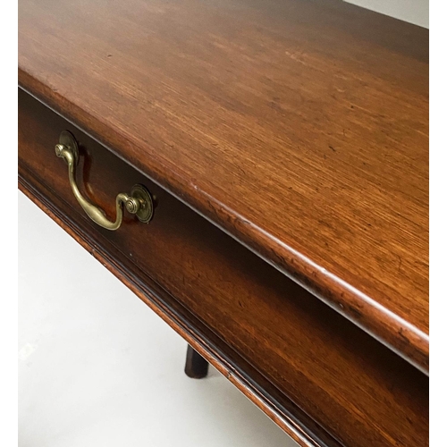 183 - WRITING TABLE, George III mahogany, with full width frieze drawer, 49cm x 77cm x 72cm H.