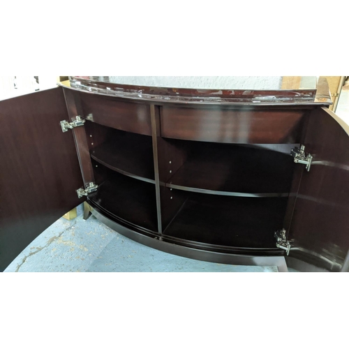 459 - CABINET, 120cm x 68cm x 90cm, two doors, enclosing two compartments with shelf and lined drawer.