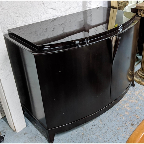 460 - CABINET, 120cm x 68cm x 90cm, two doors, enclosing two compartments with shelf and lined drawer.