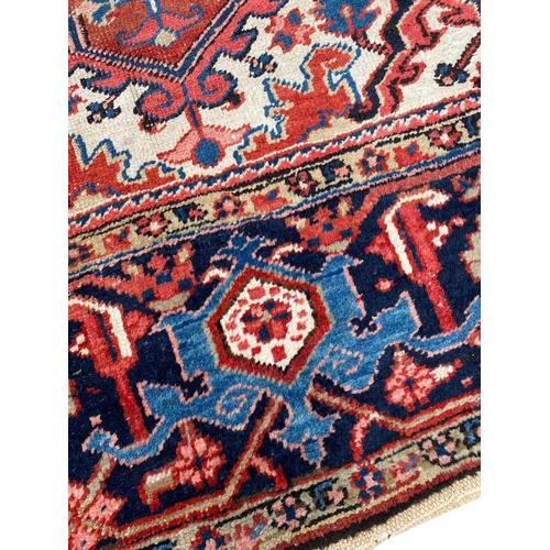 27 - ANTIQUE HERIZ SERAPI DESIGN CARPET, 360cm x 270cm.