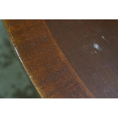 163 - DINING TABLE, 76cm H x 114cm W x 57cm L, 221cm extended, American mahogany with three extra leaves a... 