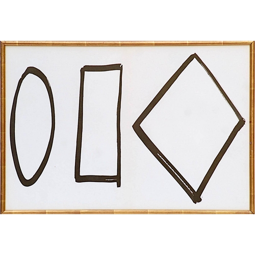 57 - ELLSWORTH KELLY 'Abstract Forms', lithograph, printed by Maeght, 56cms x 38cms, in a reclined frame.