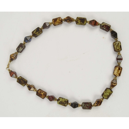 87 - A COLLECTION OF ASSORTED AGATE NECKLACES, mid and late 20th century, various coloured beads (qty).