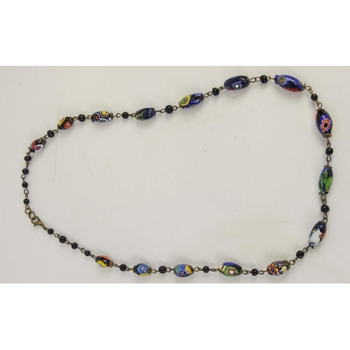 88 - A COLLECTION OF ASSORTED MURANO GLASS BEAD NECKLACES, 19th and 20th century, pair of Murano earrings... 