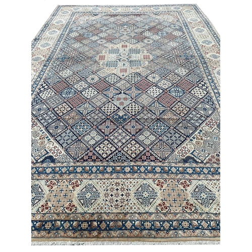 20 - FINE PART SILK ISPHAHAN CARPET, 442cm x 300cm.