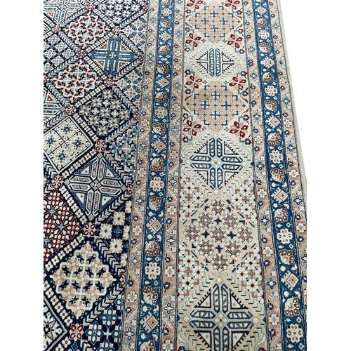 20 - FINE PART SILK ISPHAHAN CARPET, 442cm x 300cm.