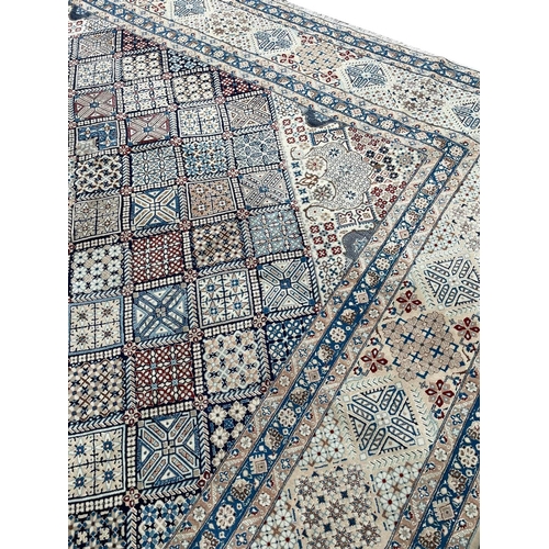 20 - FINE PART SILK ISPHAHAN CARPET, 442cm x 300cm.