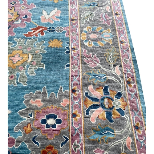 112 - FINE CONTEMPORARY OUSHAK CARPET, 363cm x 275cm.