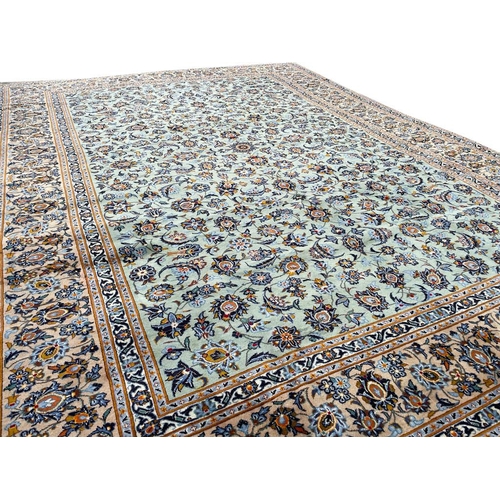 116 - FINE PERSIAN KURK KASHAN CARPET, 402cm x 300cm.