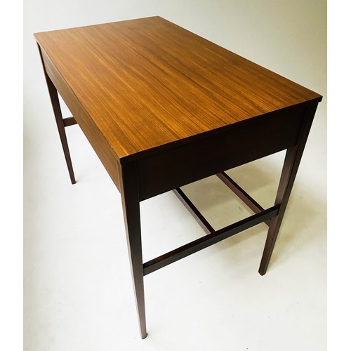 603 - WRITING TABLE, 90cm x 53cm x 75cm H, 1970's Afromosia teak with frieze drawer.