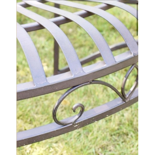 593 - CIRCULAR GARDEN TREE BENCH, Regency style, 78cm x 140cm x 140cm.