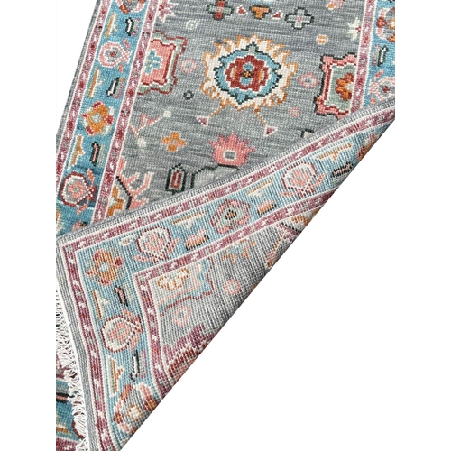 114 - CONTEMPORARY BAKSHAISH DESIGN RUNNER, 385cm x 79cm.